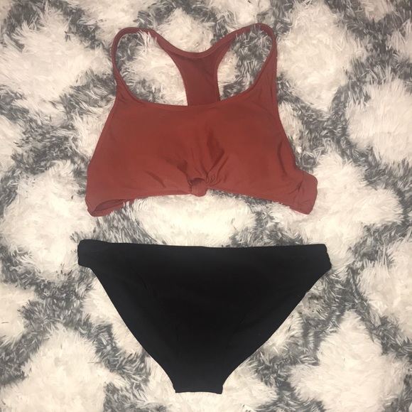 Target Other - Juniors Medium Bikini Set | Burgundy and Black